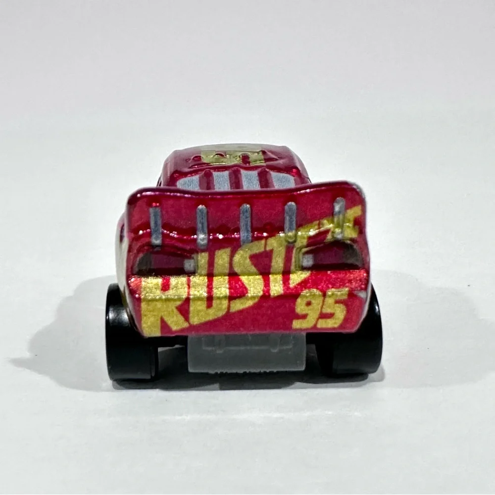 Disney Cars Die-cast Mini Racers Metallic Red Mater & Lighting McQueen Rusteze
